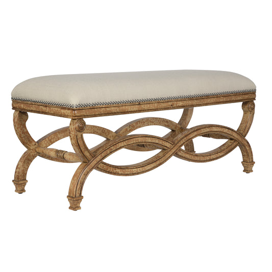 Uttermost 23075 Karline Natural Linen Bench