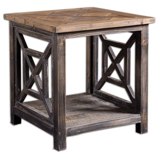Uttermost 24263 Spiro Reclaimed Wood End Table