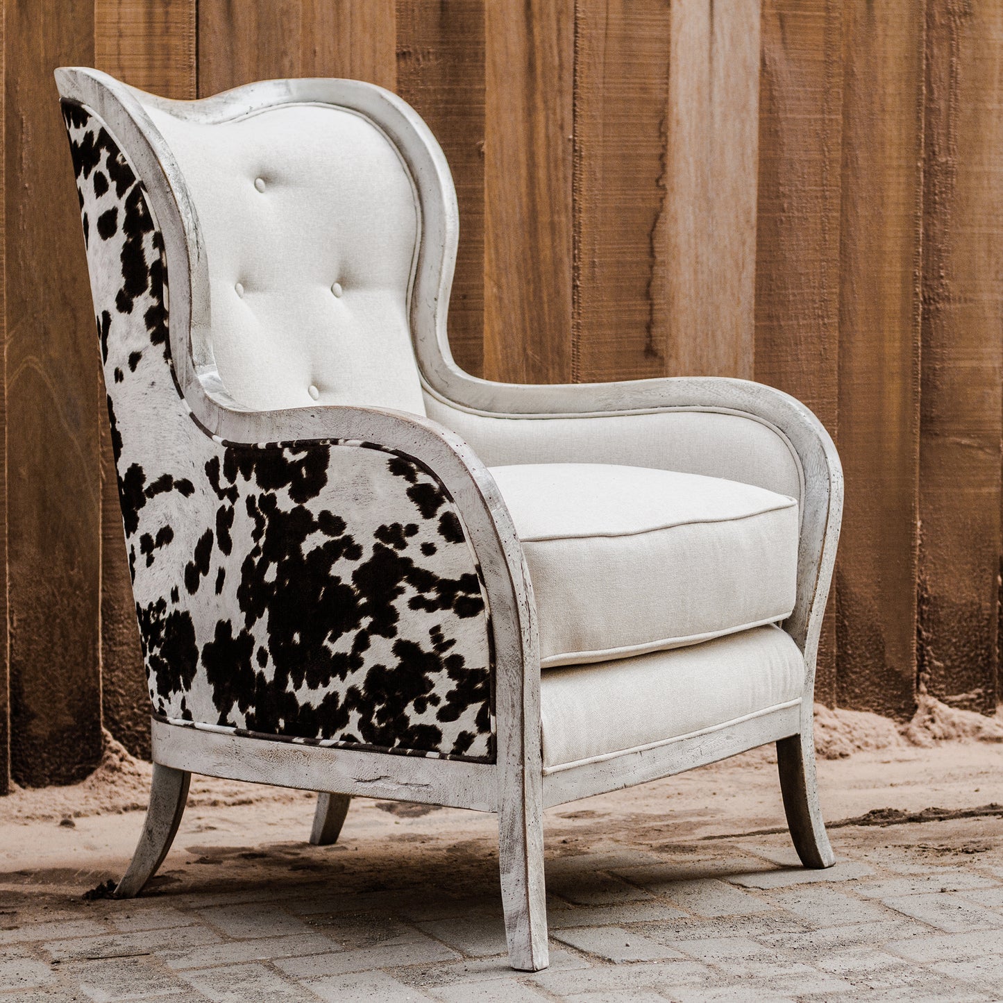 Uttermost 23611 Chalina High Back Armchair