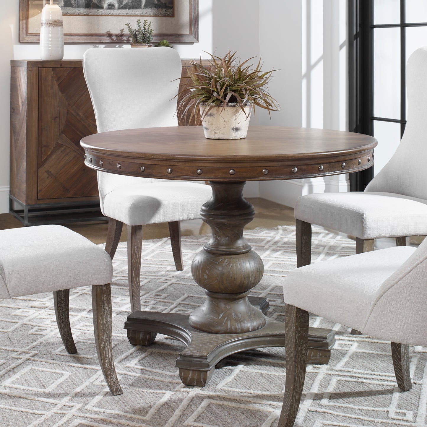 Uttermost 24390 Sylvana Wood Round Table