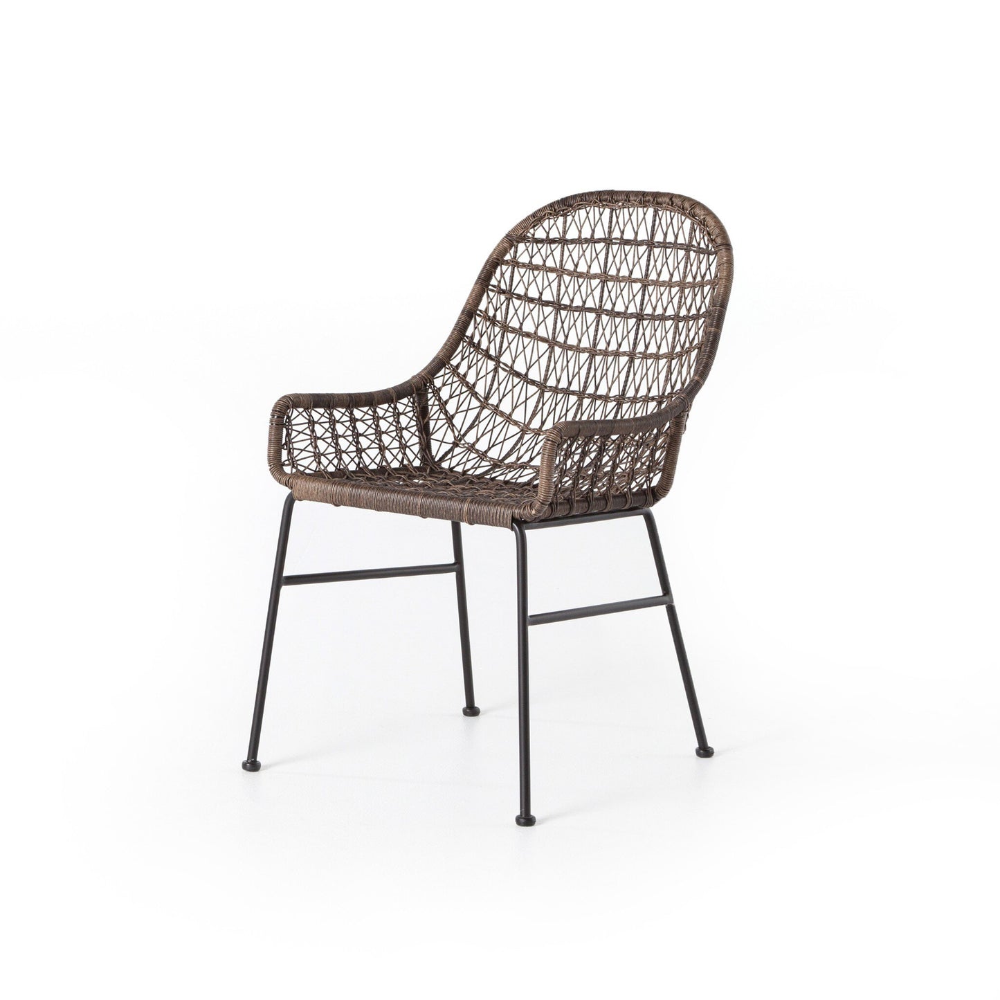 Four Hands JLAN-130 Bandera Outdoor Woven Dining Chair - Natural Black