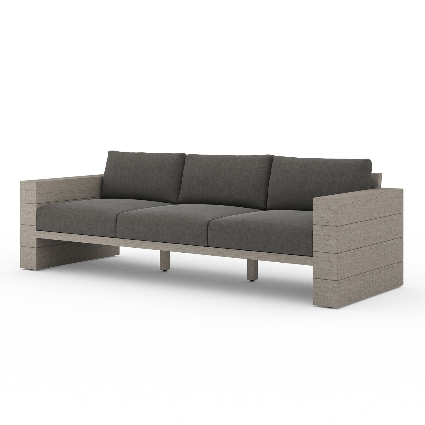 Four Hands JSOL-08901K-562 Leroy Outdoor Sofa, Weathered Grey - Venao Charcoal