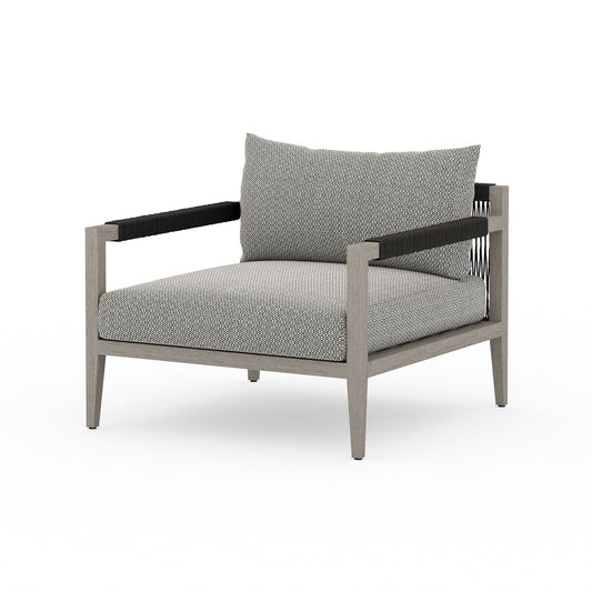 Four Hands JSOL-10001K-970 Sherwood Outdoor Chair, Weathered Grey - Faye Ash