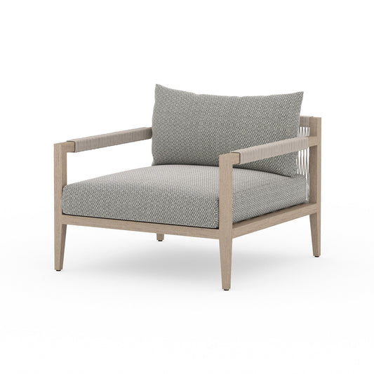 Four Hands JSOL-10002K-970 Sherwood Outdoor Chair, Washed Brown - Faye Ash