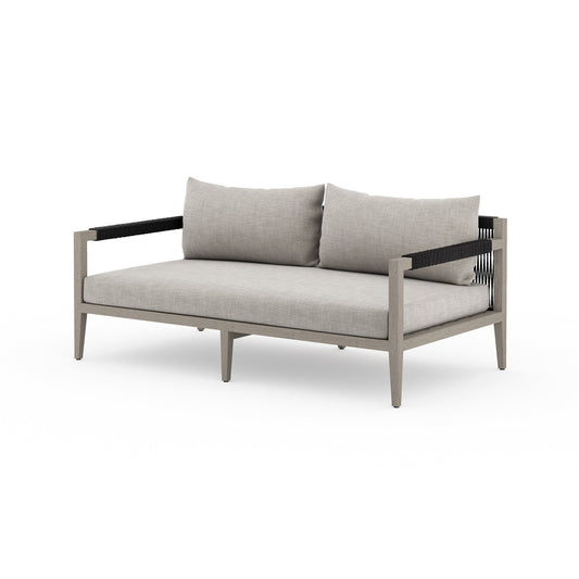 Four Hands JSOL-10101K-561 Sherwood Outdoor Sofa, Weathered Grey - Venao Grey