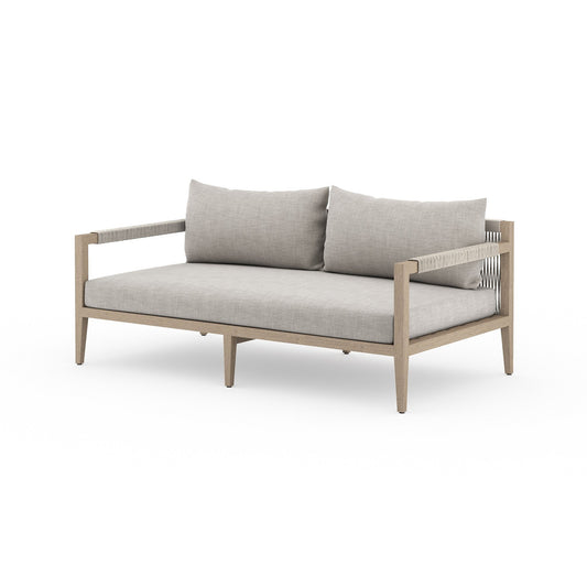 Four Hands JSOL-10102K-561 Sherwood Outdoor Sofa, Washed Brown - Venao Grey