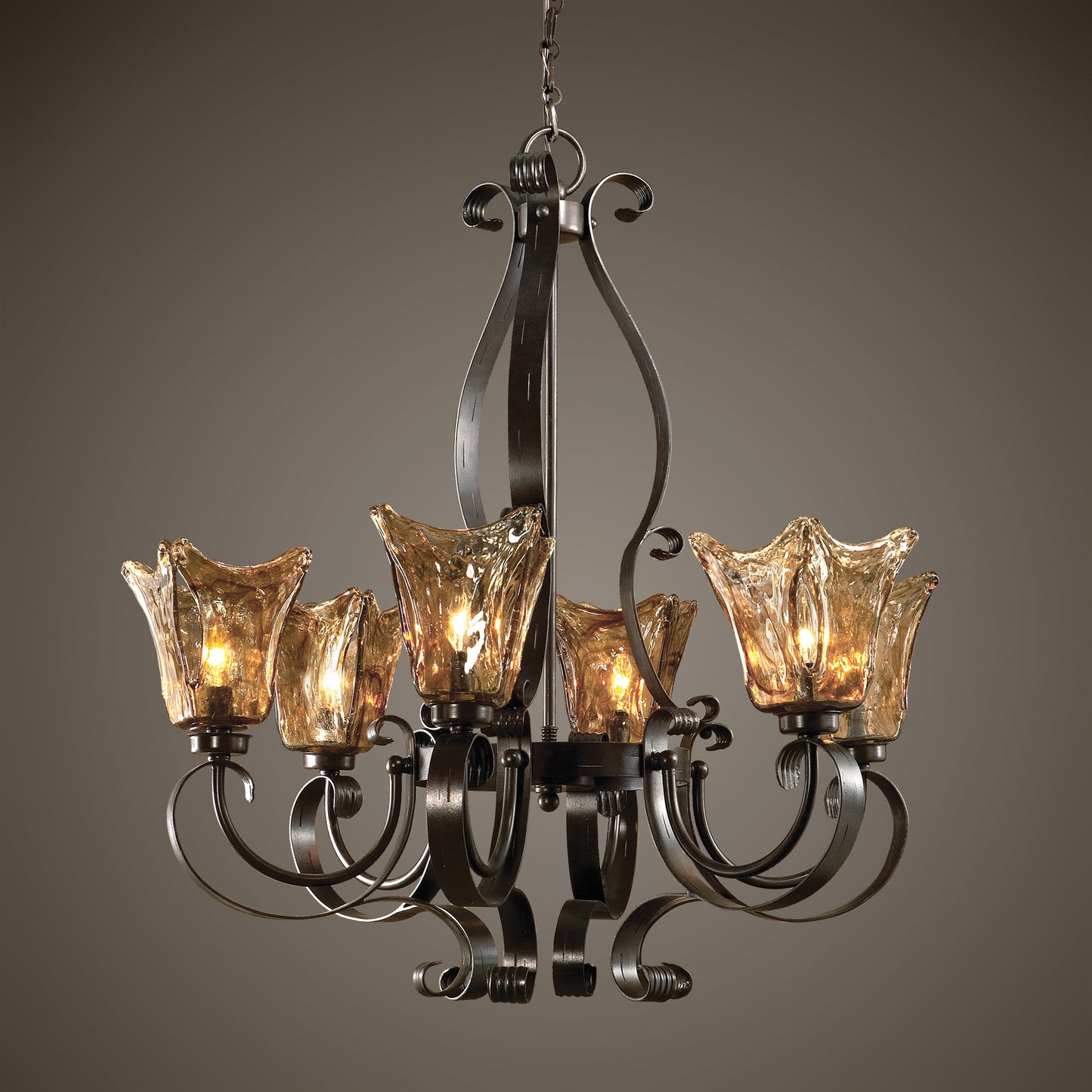 Uttermost 21006 Vetraio 6Lt Oil Rubbed Bronze Chandelier