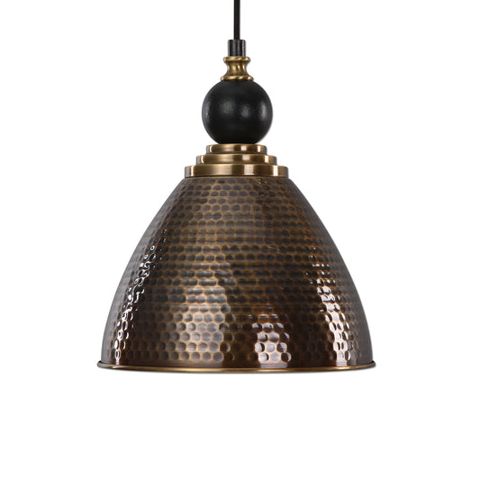 Uttermost 22052 Adastra 1 Light Antique Brass Pendant
