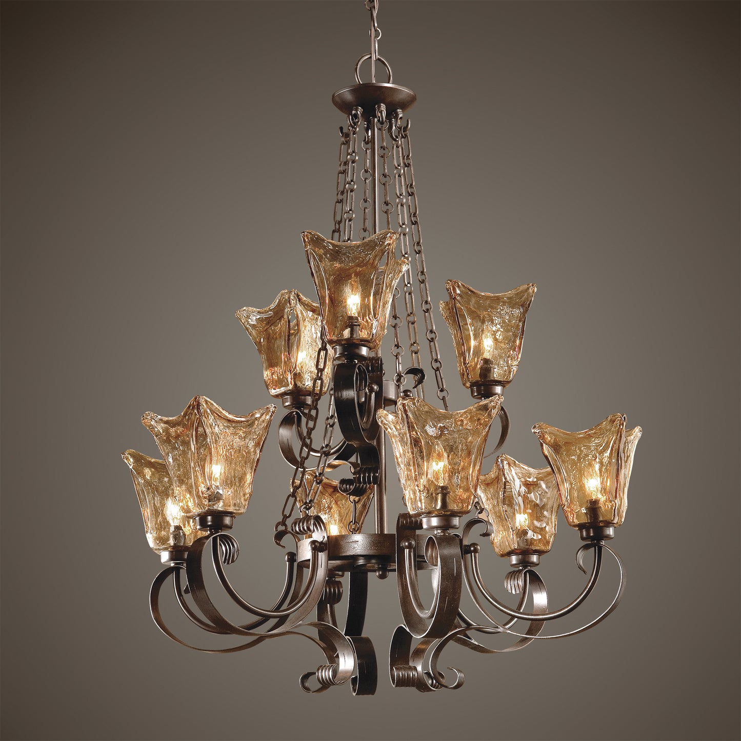 Uttermost 21005 Vetraio 9Lt Oil Rubbed Bronze Chandelier
