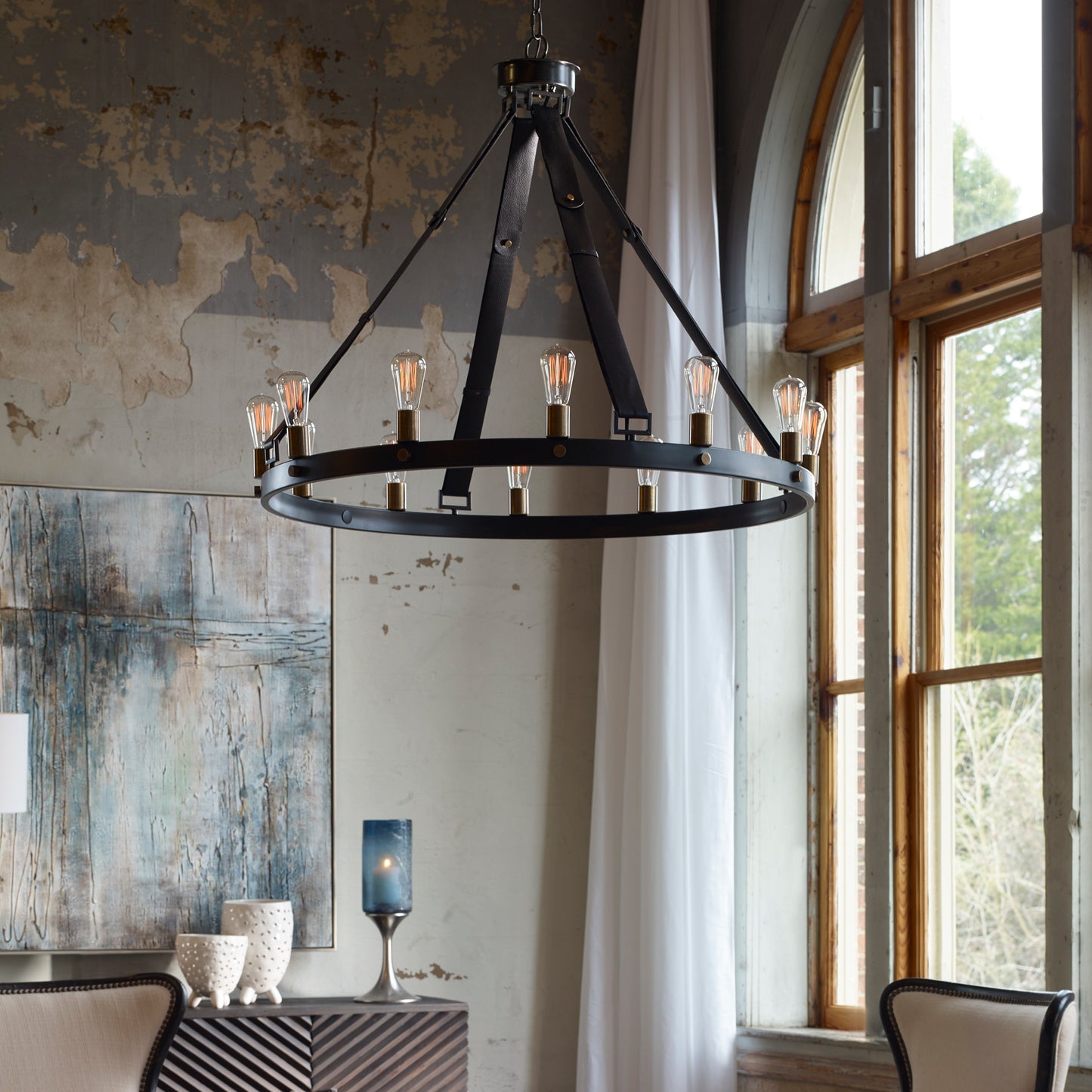 Uttermost 21280 Marlow 12 Light Circle Chandelier