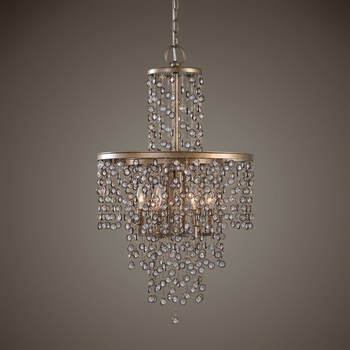 Uttermost 21288 Valka 6 Light Crystal Chandelier