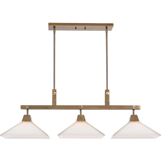 Uttermost 21346 Brookdale Industrial 3 Light Linear Chandelier
