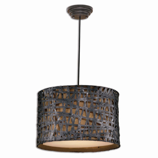 Uttermost 21104 Alita Aged Black Drum Pendant