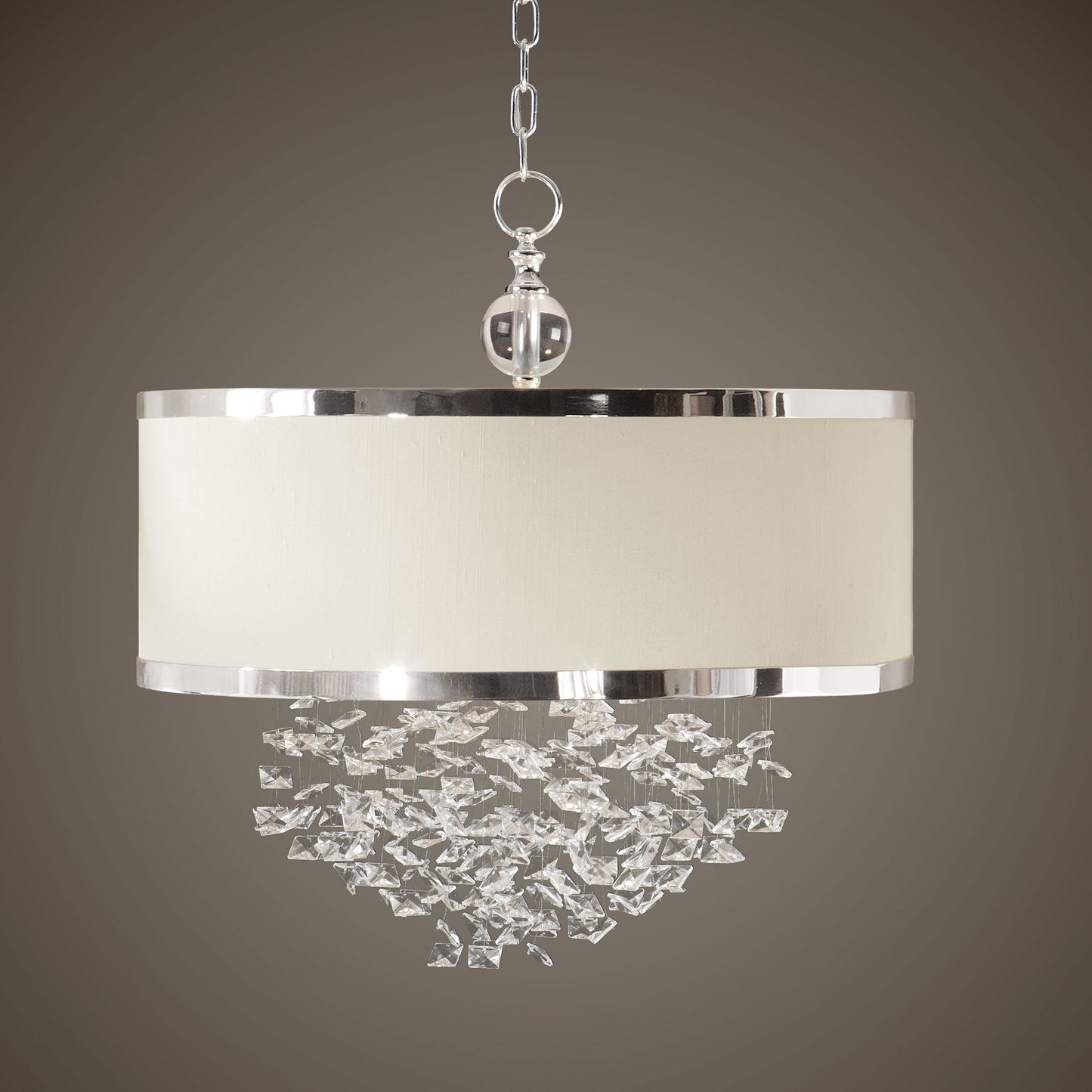 Uttermost 21908 Fascination 3 Light Silken Drum Pendant