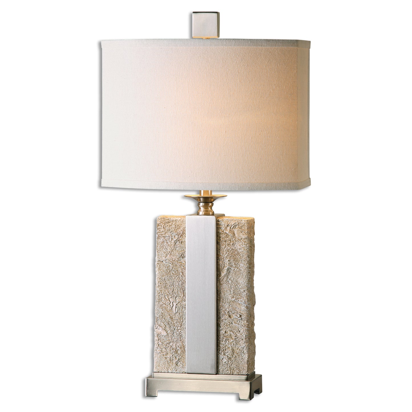 Uttermost 26508-1 Bonea Stone Ivory Table Lamp