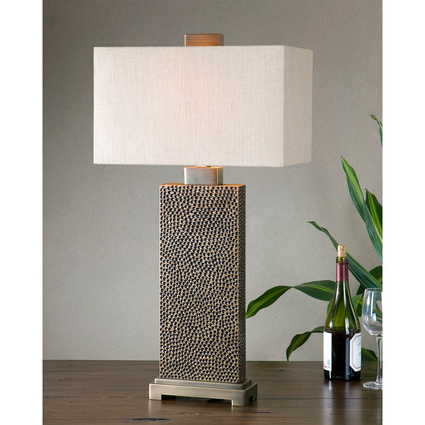 Uttermost 26938-1 Canfield Coffee Bronze Table Lamp