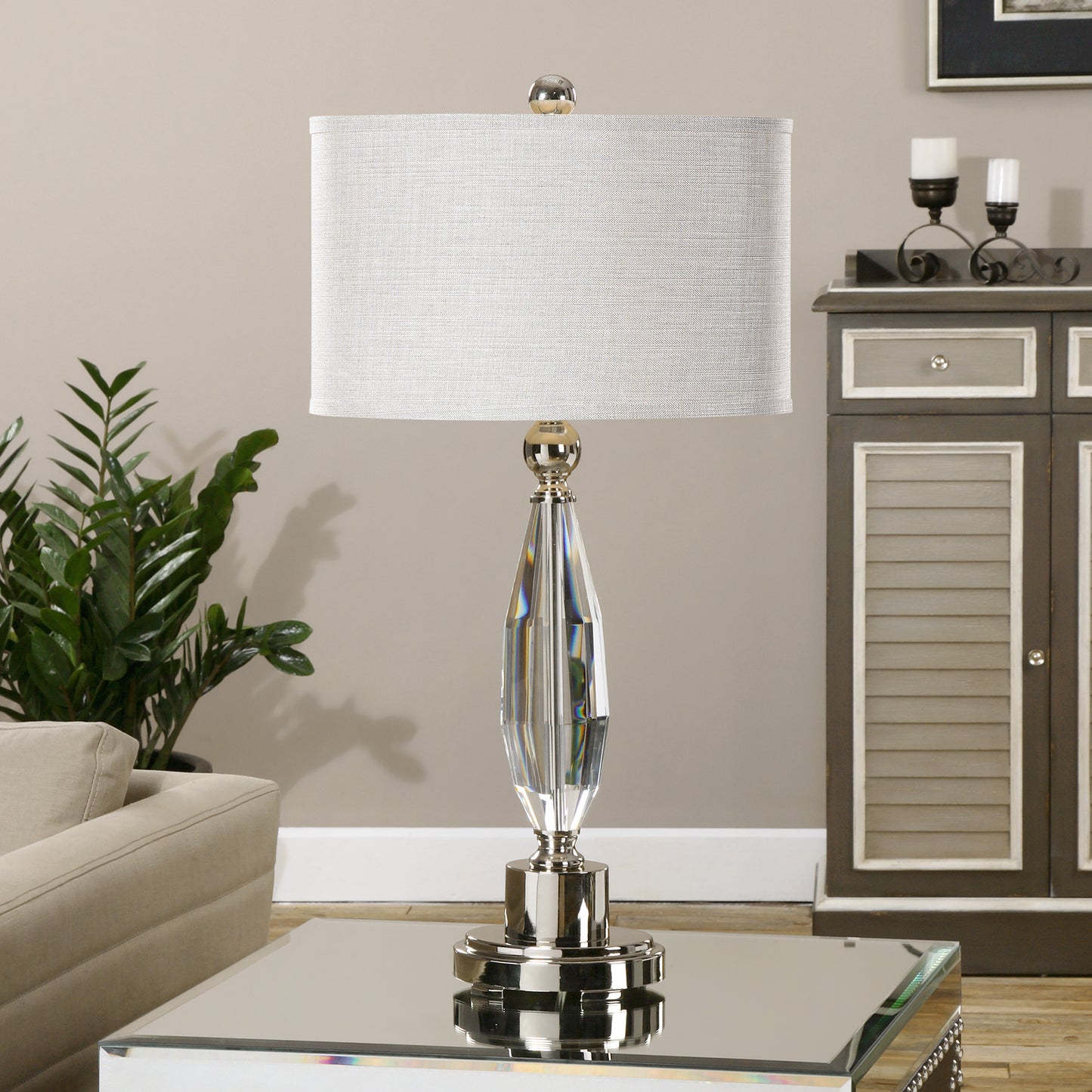 Uttermost 27067-1 Torlino Cut Crystal Lamp