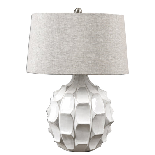 Uttermost 27052 Guerina Scalloped White Lamp