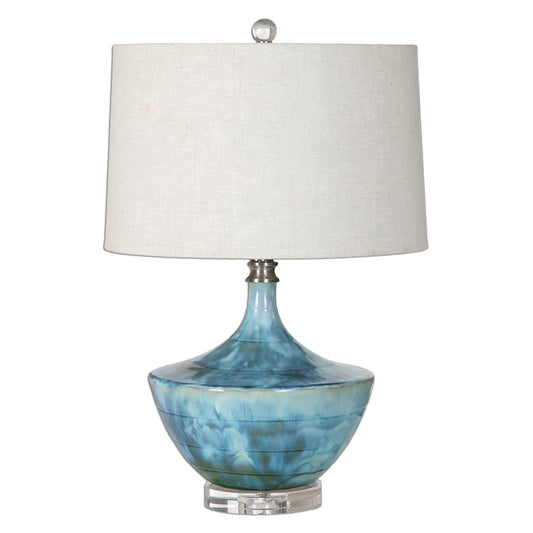 Uttermost 27059-1 Chasida Blue Ceramic Lamp