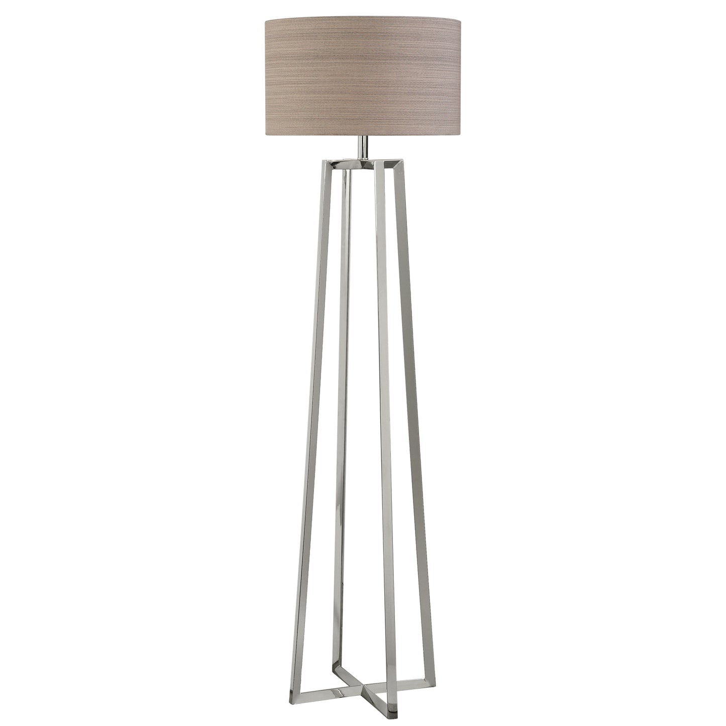 Uttermost 28111 Keokee Polished Nickel Floor Lamp