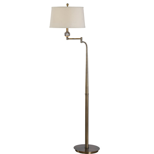 Uttermost 28106 Melini Swing Arm Floor Lamp