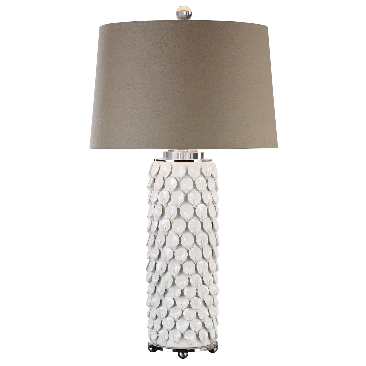 Uttermost 27270 Calla Lillies Gloss White Lamp