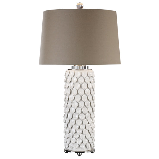 Uttermost 27270 Calla Lillies Gloss White Lamp