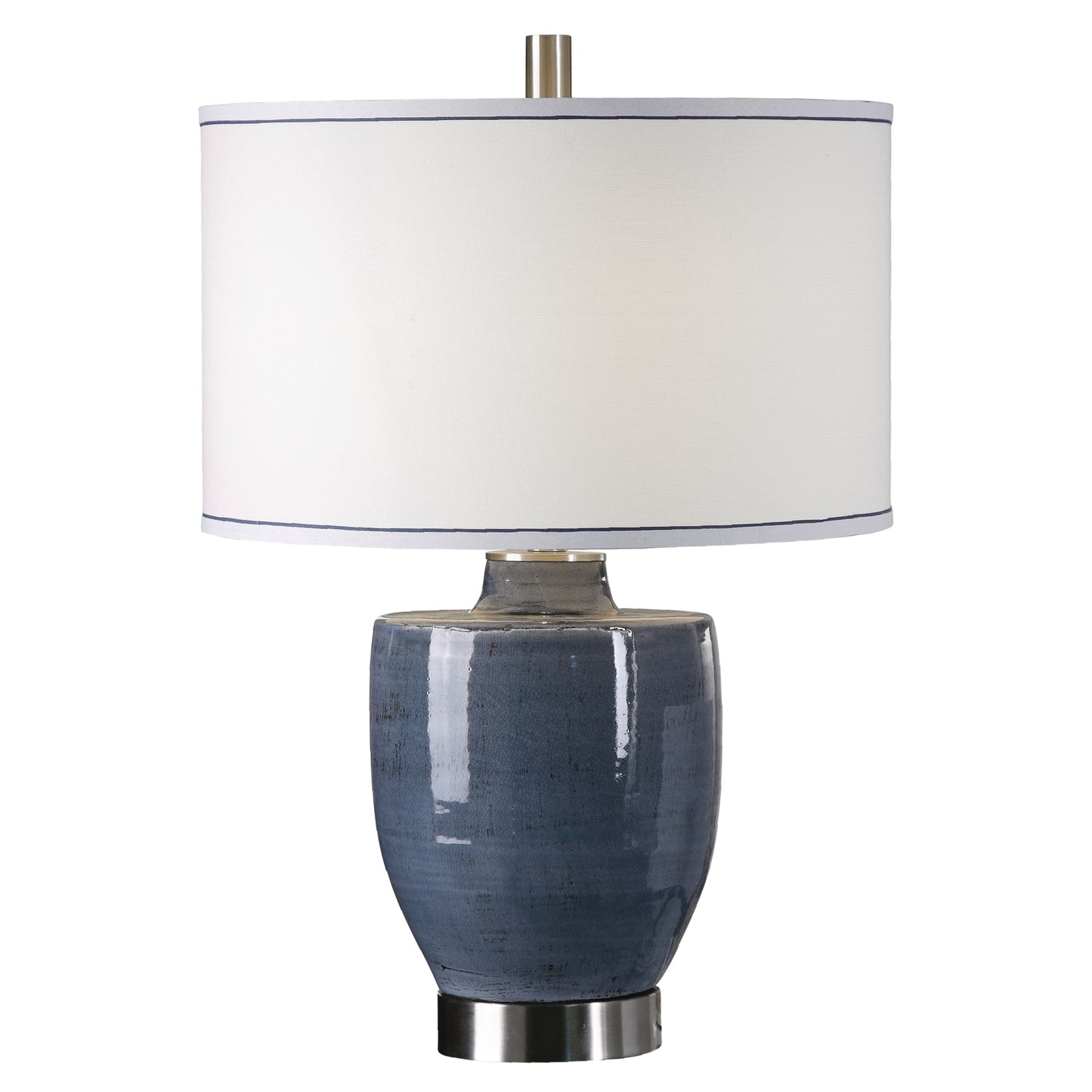 Uttermost 27339-1 Sylvaine Blue-Gray Glaze Lamp