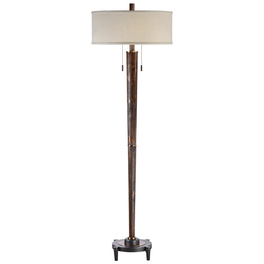 Uttermost 28119-1 Rhett Burnished Oak Floor Lamp