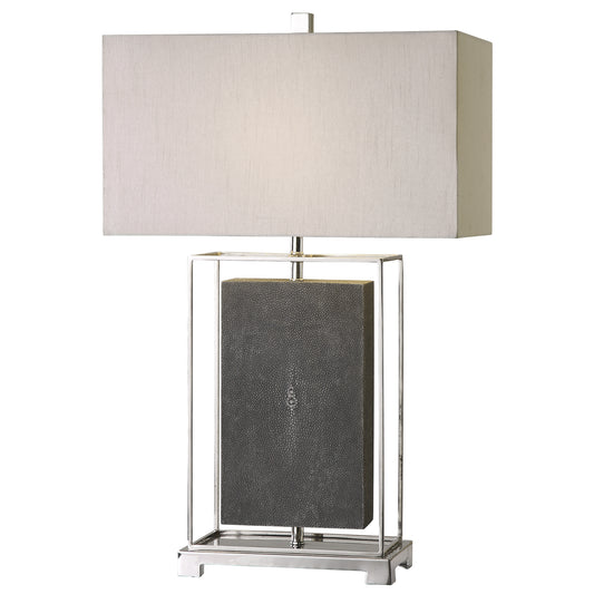 Uttermost 27329-1 Sakana Gray Textured Table Lamp