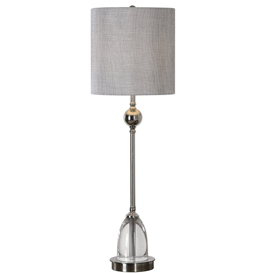 Uttermost 29368-1 Gallo Nickel Buffet Lamp