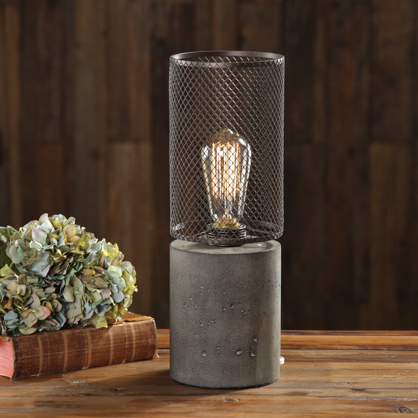 Uttermost 29398-1 Ledro Thick Concrete Lamp