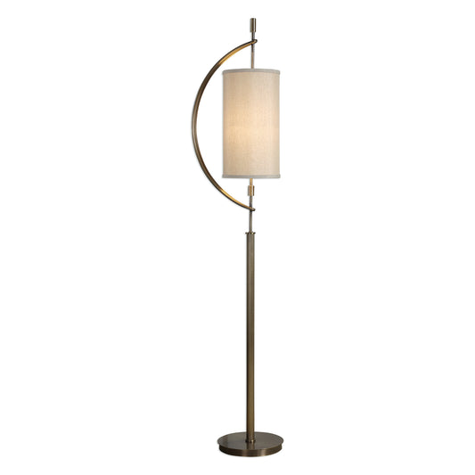 Uttermost 28151-1 Balaour Antique Brass Floor Lamp