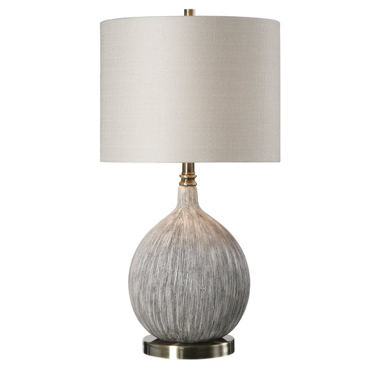 Uttermost 27715-1 Hedera Textured Ivory Table Lamp