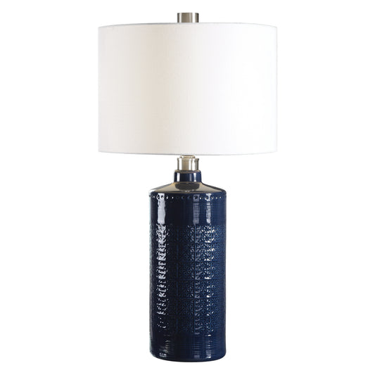 Uttermost 27716-1 Thalia Royal Blue Table Lamp