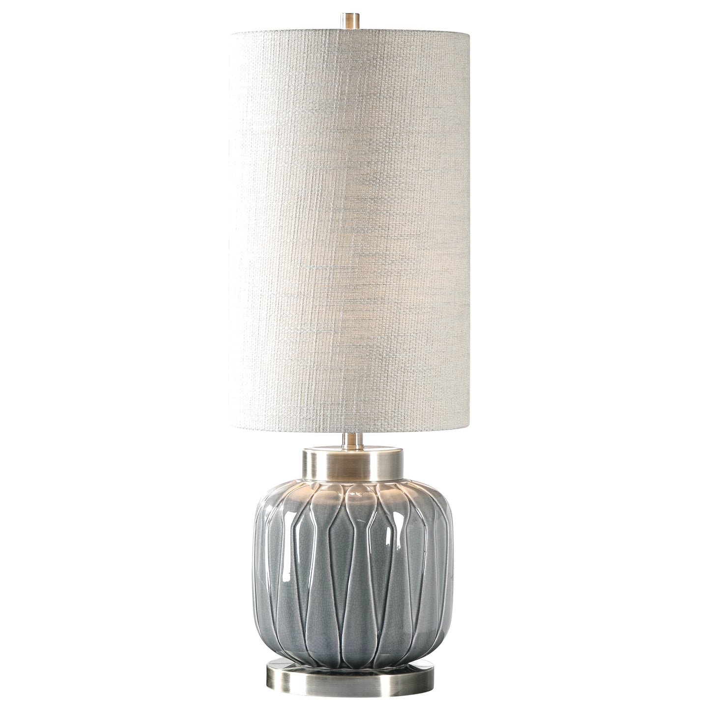 Uttermost 29559-1 Zahlia Aged Gray Ceramic Lamp