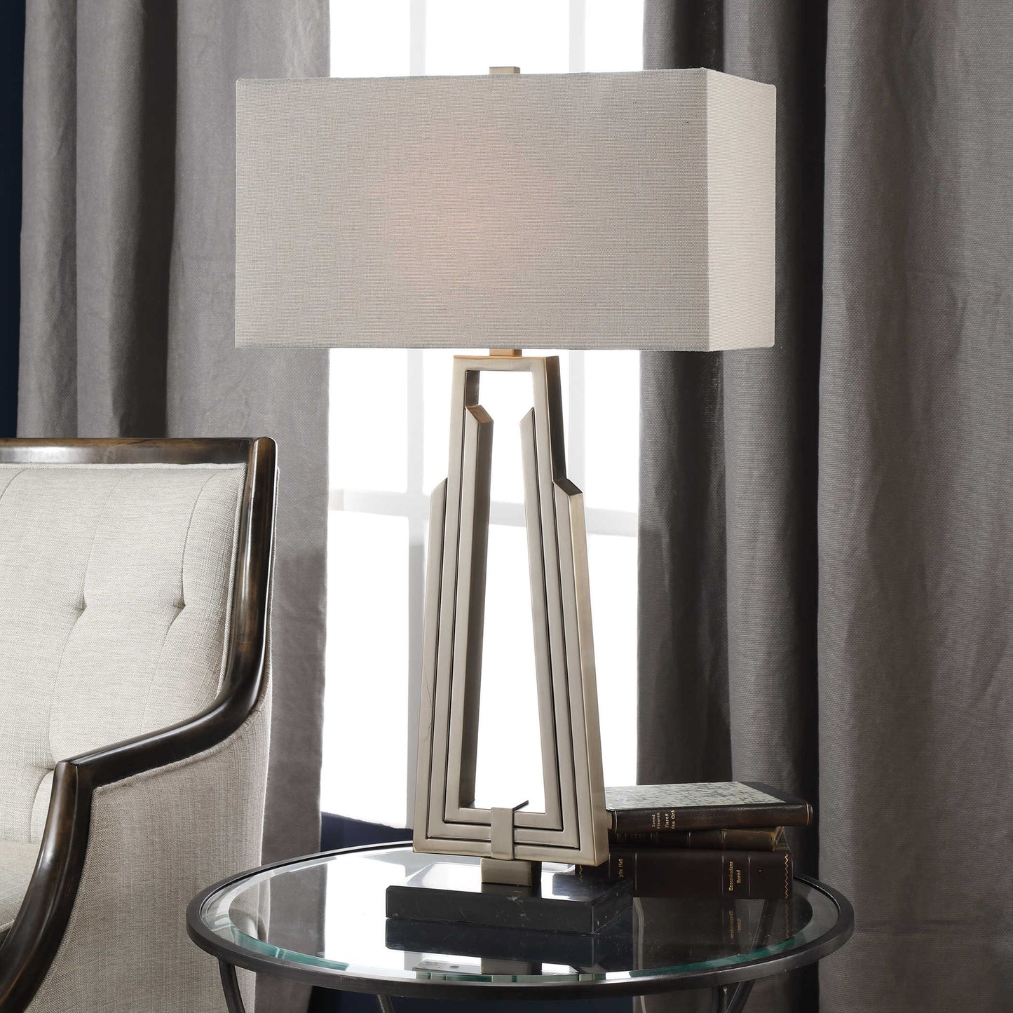 Uttermost 27770-1 Alvar Mid Century Modern Lamp