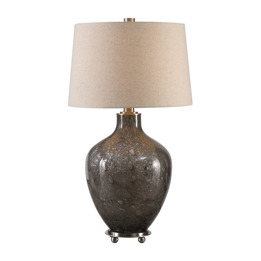 Uttermost 27802 Adria Transparent Gray Glass Lamp