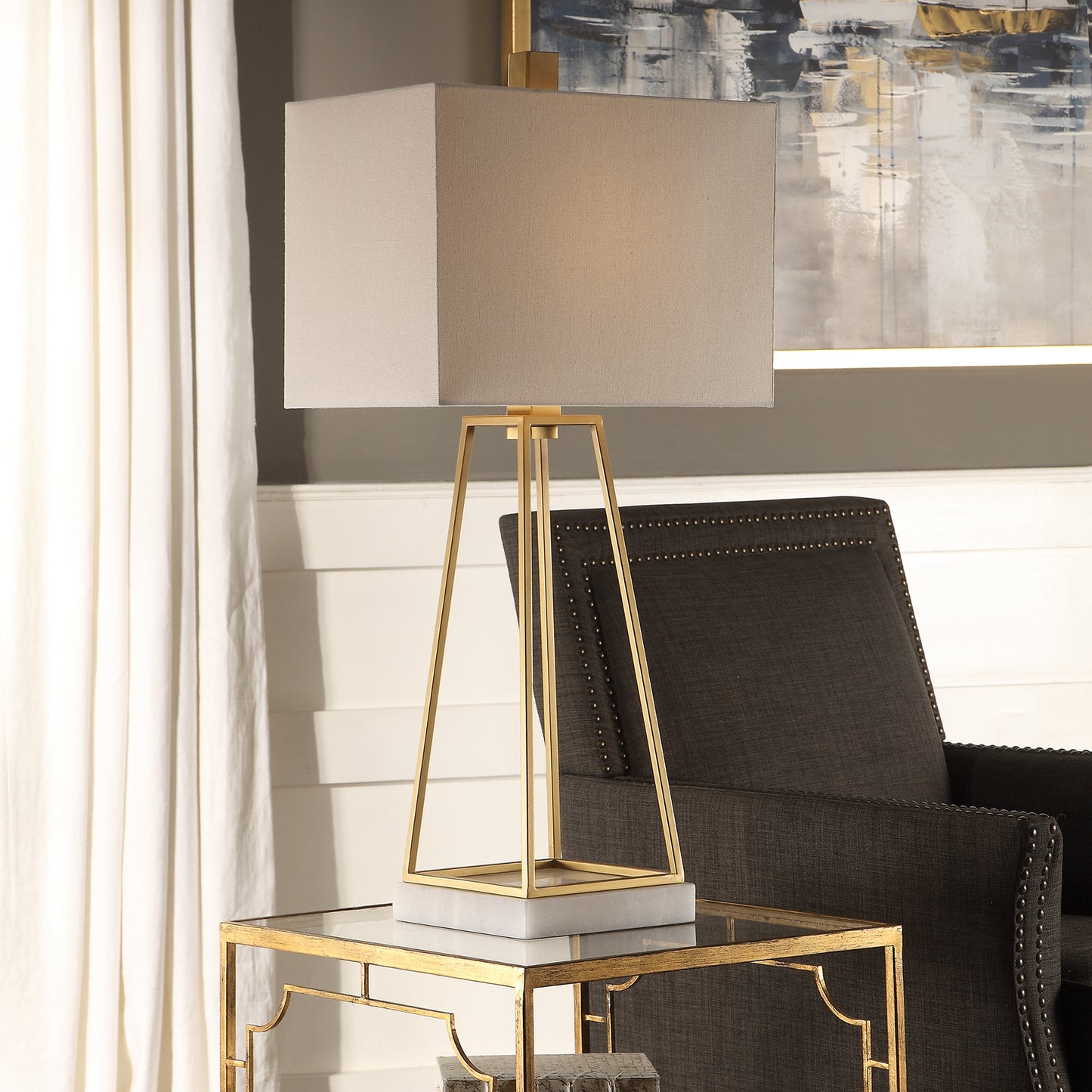 Uttermost 27876-1 Mackean Metallic Gold Lamp