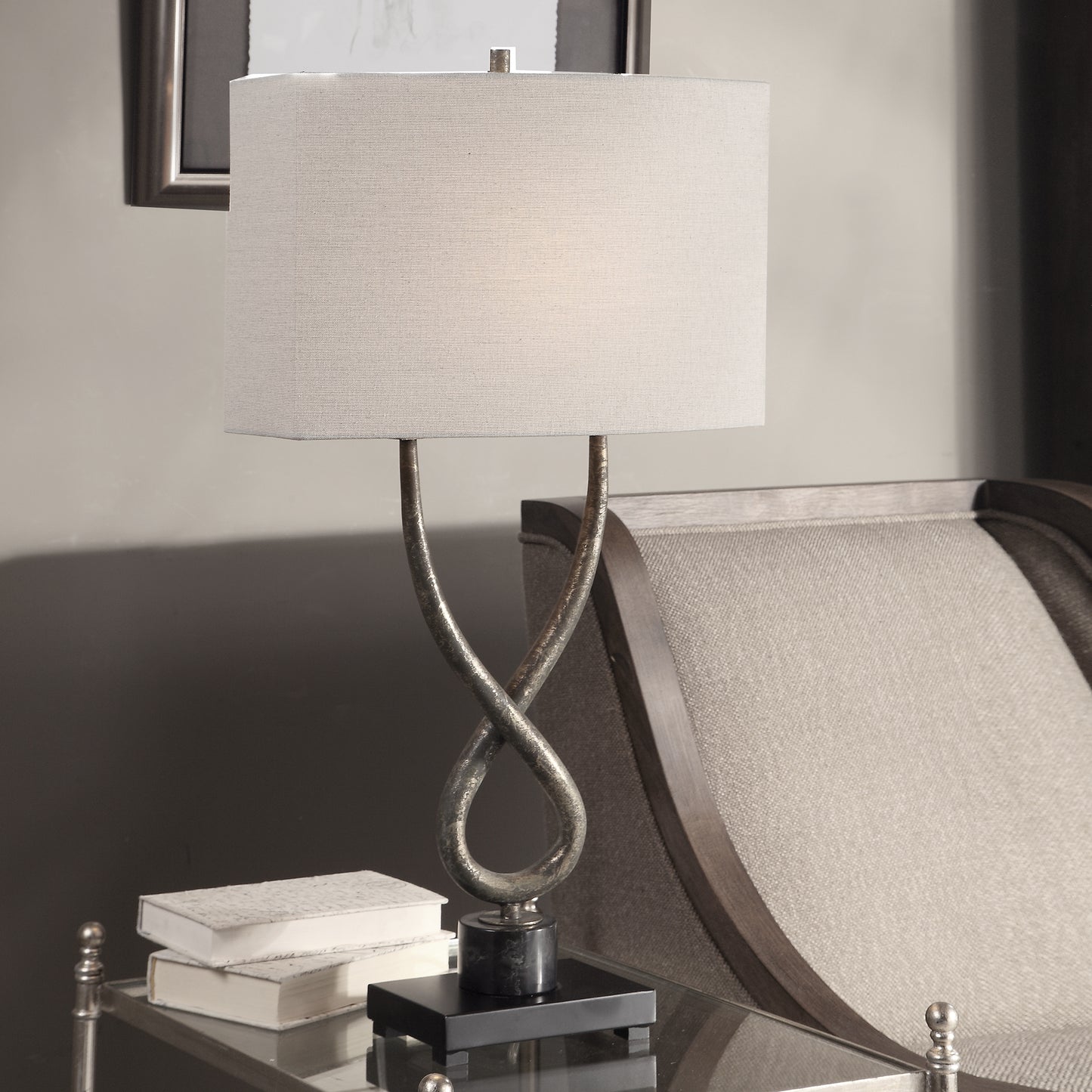 Uttermost 27811-1 Talema Aged Silver Lamp