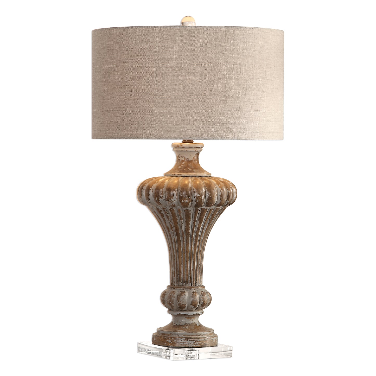 Uttermost 27863 Treneece Aged Pecan Lamp