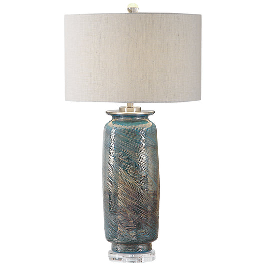 Uttermost 27919 Olesya Swirl Glass Table Lamp