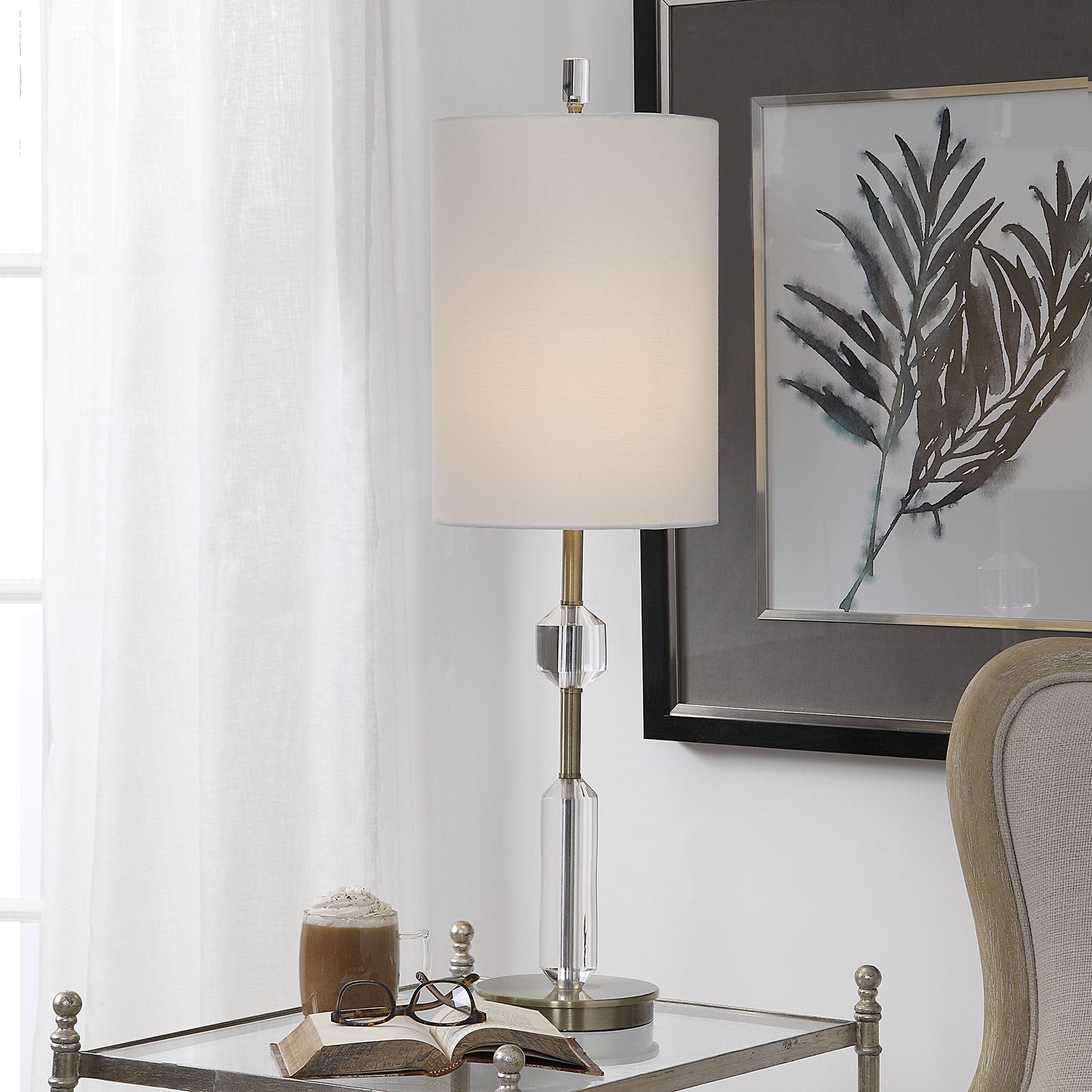 Uttermost 29672-1 Margo Cut Crystal Buffet Lamp