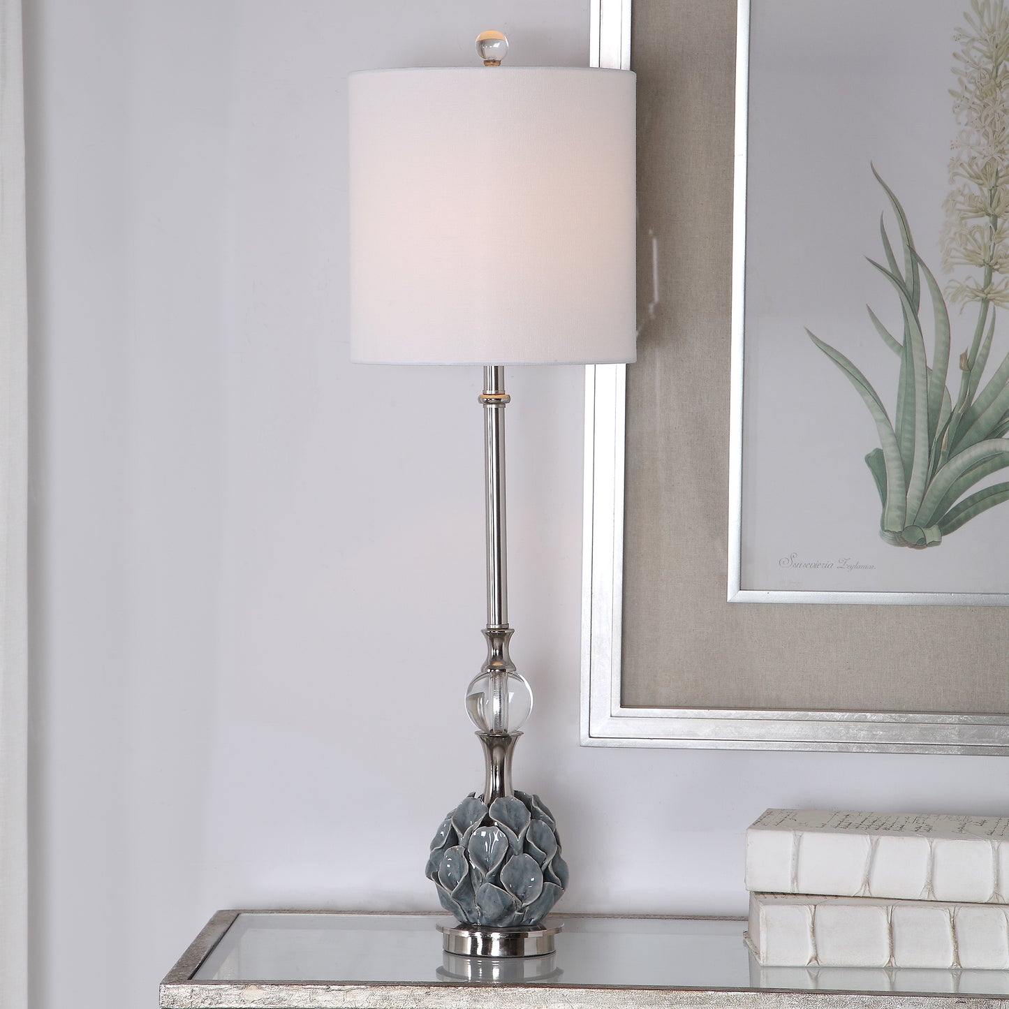 Uttermost 29674-1 Elody Blue Gray Buffet Lamp