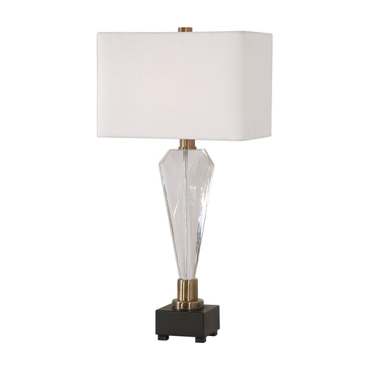 Uttermost 27904-1 Cora Geometric Crystal Table Lamp