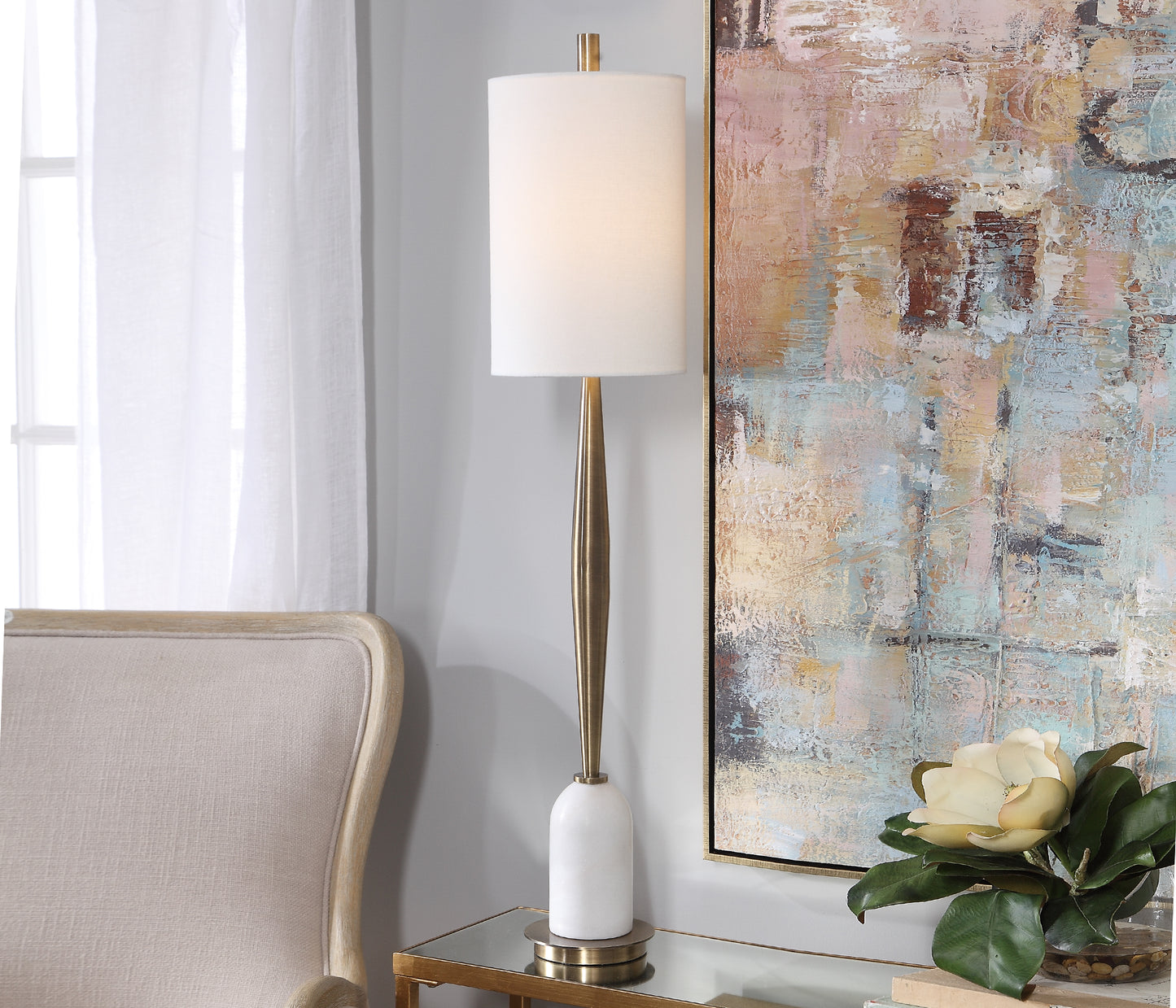 Uttermost 29691-1 Minette Mid-Century Buffet Lamp