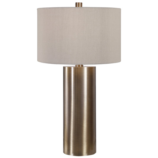Uttermost 26384-1 Taria Brushed Brass Table Lamp
