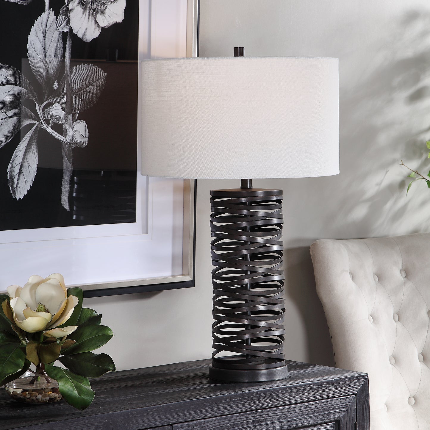 Uttermost 28213 Alita Rust Black Table Lamp