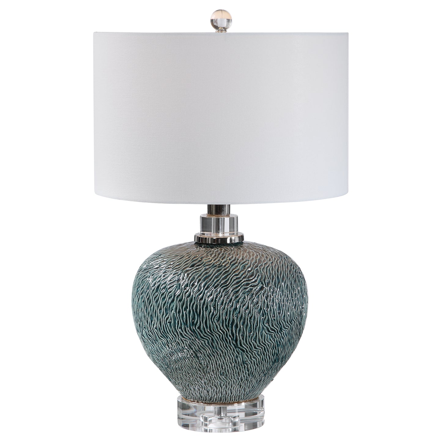 Uttermost 28208-1 Almera Dark Teal Table Lamp
