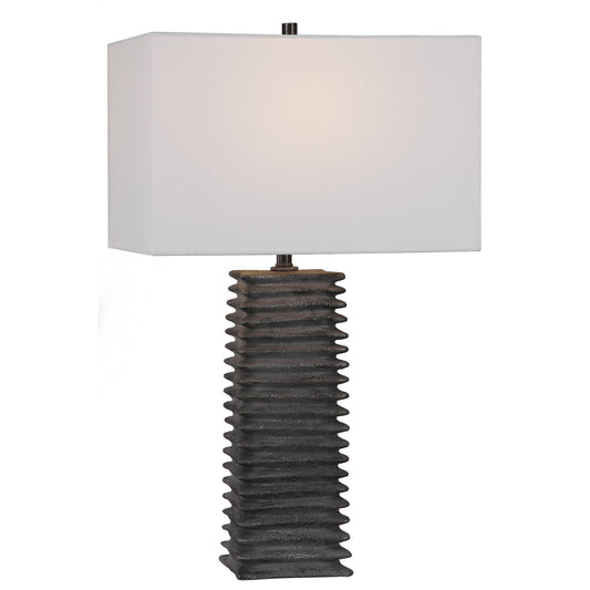 Uttermost 29737 Sanderson Metallic Charcoal Table Lamp